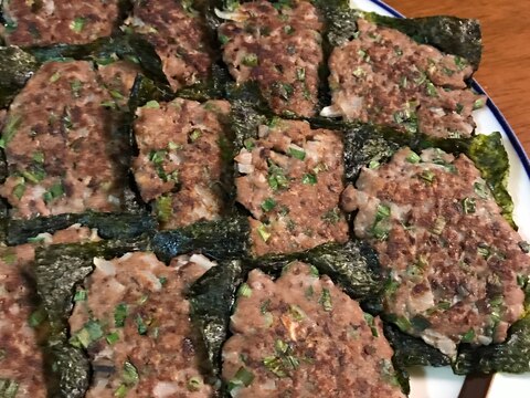 鰯つくねの海苔薄焼き